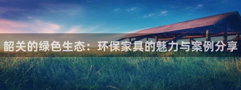 杏耀代理注册中心：韶关的绿色生态：环保家具的魅力与案例分享